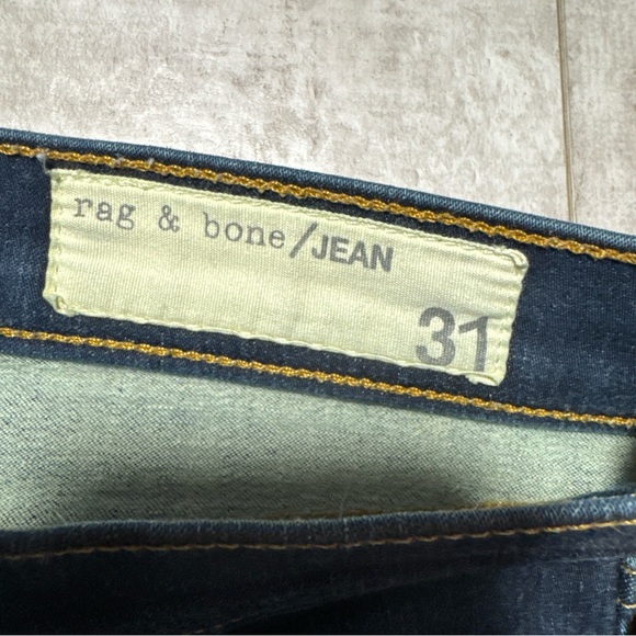 Rag & Bone women’s high rise skinny blue jeans dark wash sz 31 - Picture 4 of 10